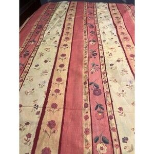 Bassetti Italy Pink Peach Yellow Floral Duvet Cover Shams Throw Pillow Cover 4pc